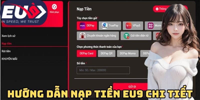 Hướng dẫn nạp tiền Eu9 với 4 bước đơn giản